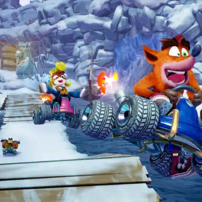 گیم پلی بازی crash team racing